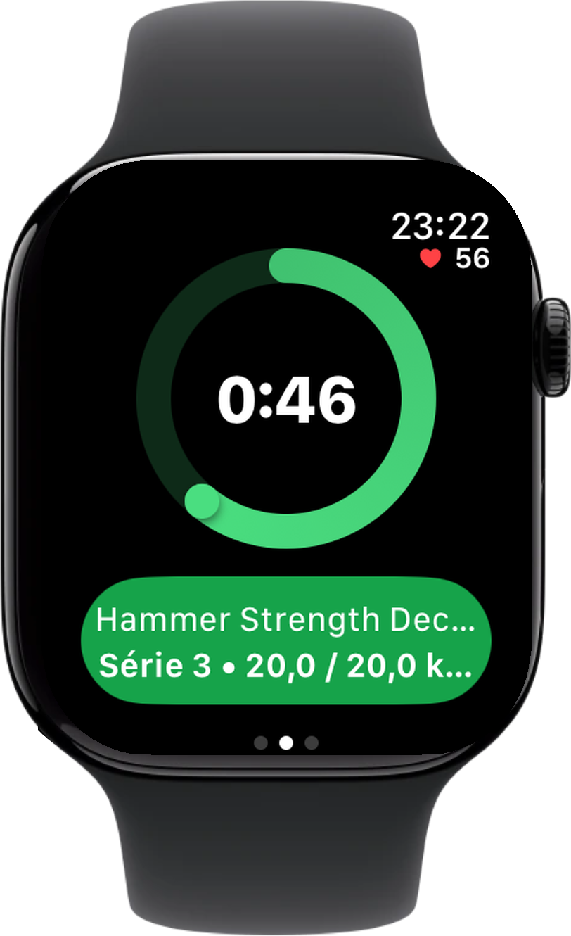 Rest timer s tepovou frekvencí