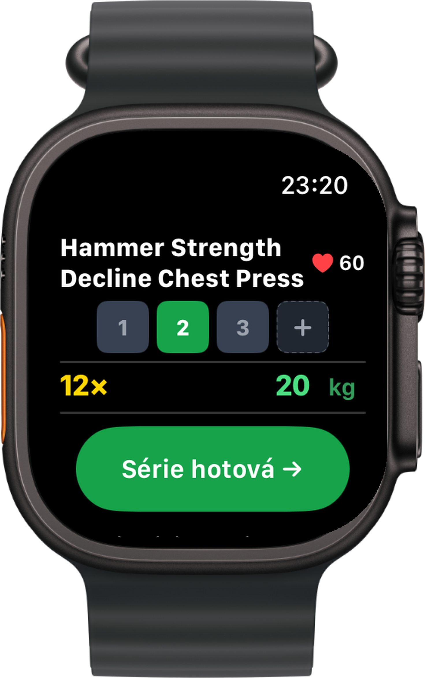 Aktivní cvik na Apple Watch Ultra